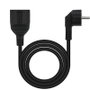 Nanocable Cable de Alimentación Alargador 10m Negro Tipo F Angular